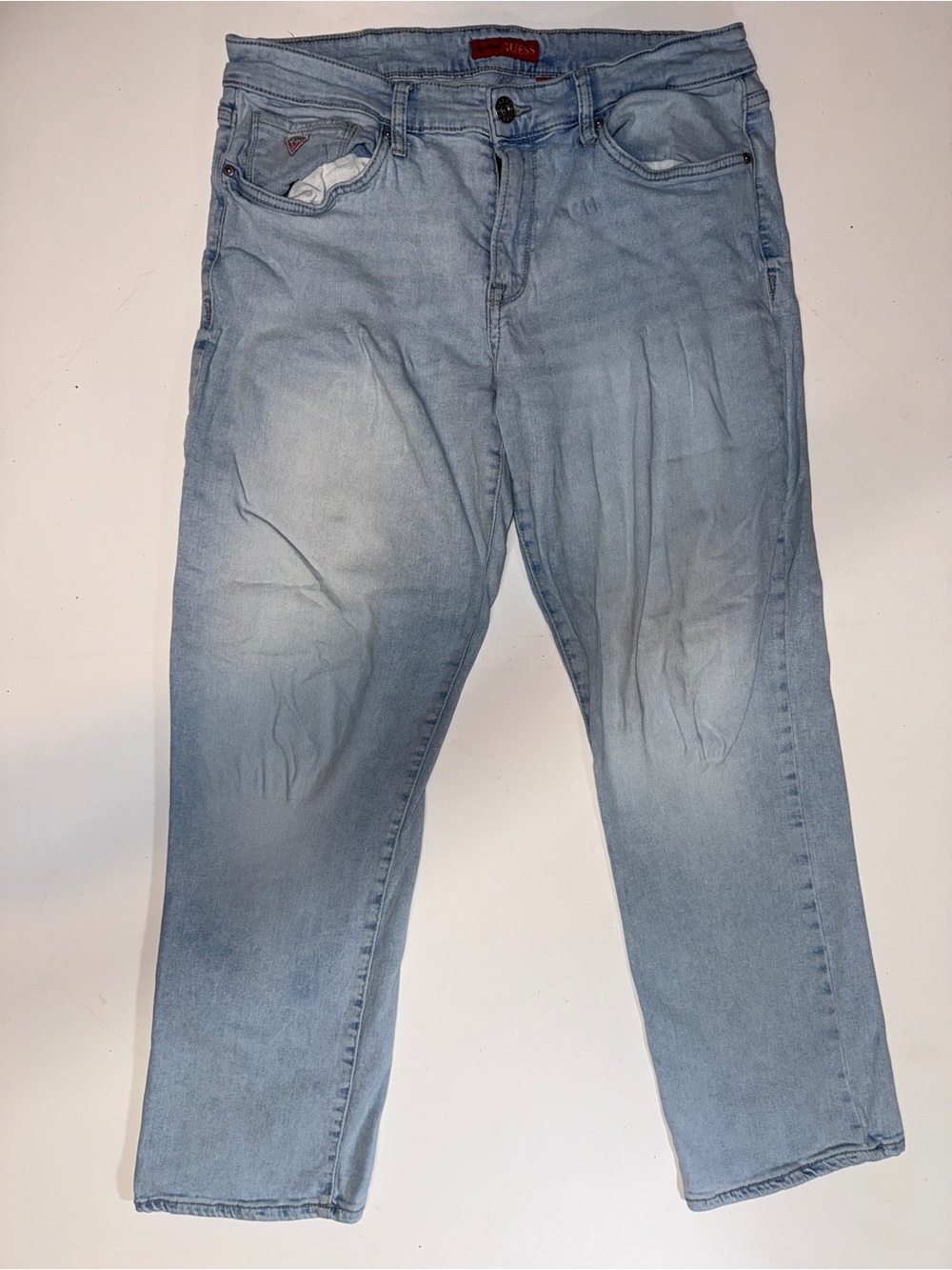 Guess Light Blue Men’s Straight Jeans